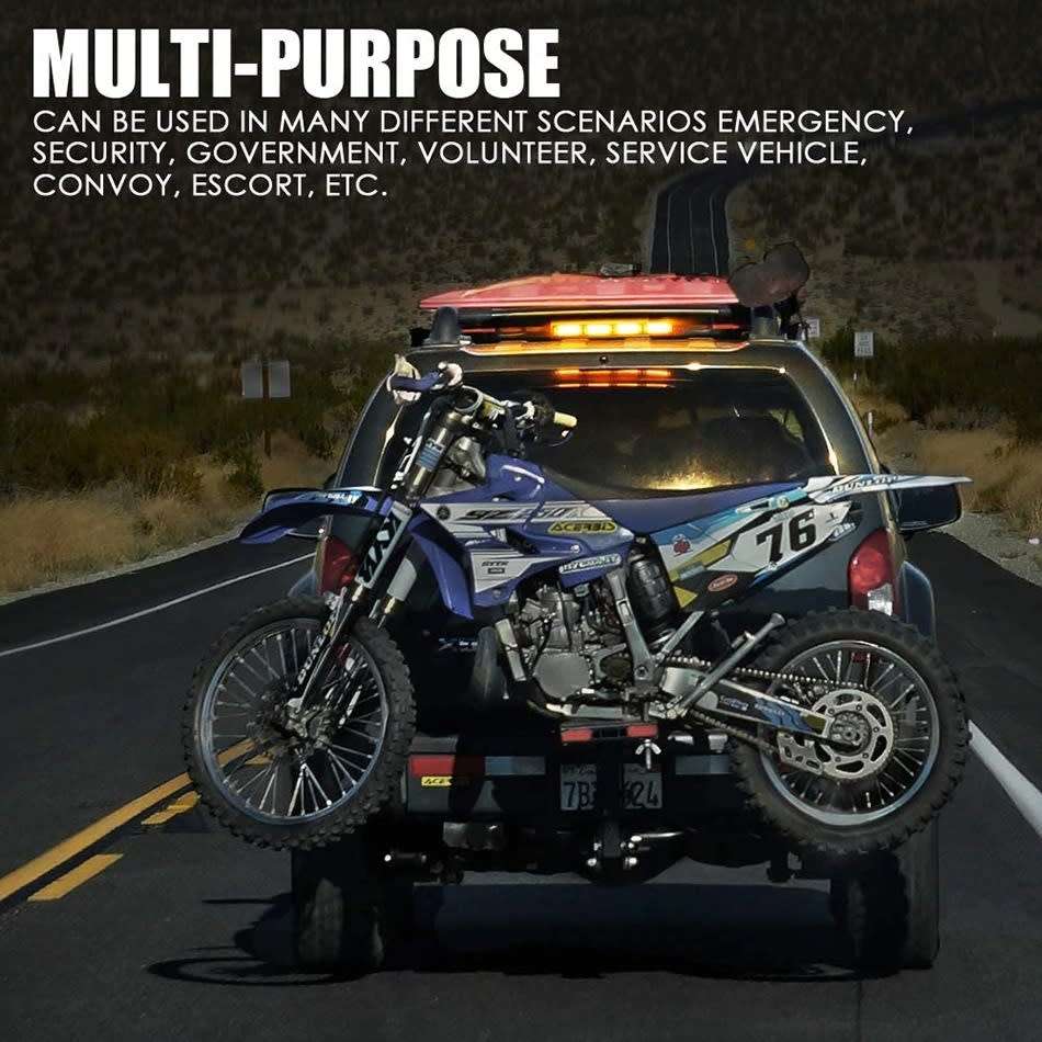 Emergency Vehicle Flash/Warning LED Strobe Light Bar Yellow Orange Amber. Collections allowed.