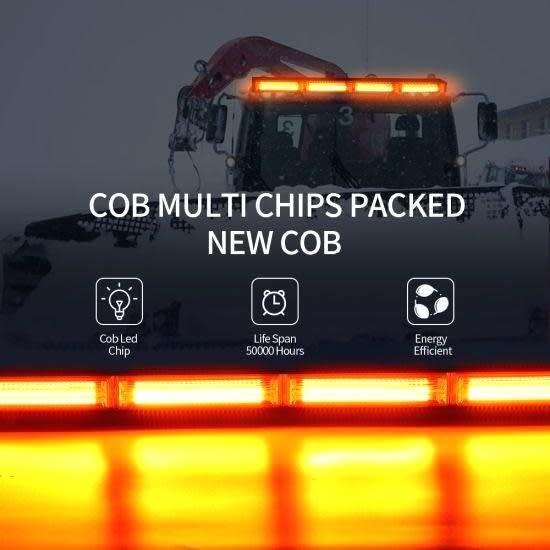 Emergency Vehicle Flash/Warning LED Strobe Light Bar Yellow Orange Amber. Collections allowed.