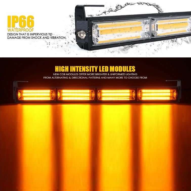 Emergency Vehicle Flash/Warning LED Strobe Light Bar Yellow Orange Amber. Collections allowed.
