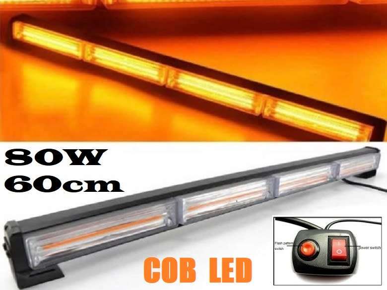 Emergency Vehicle Flash/Warning LED Strobe Light Bar Yellow Orange Amber. Collections allowed.