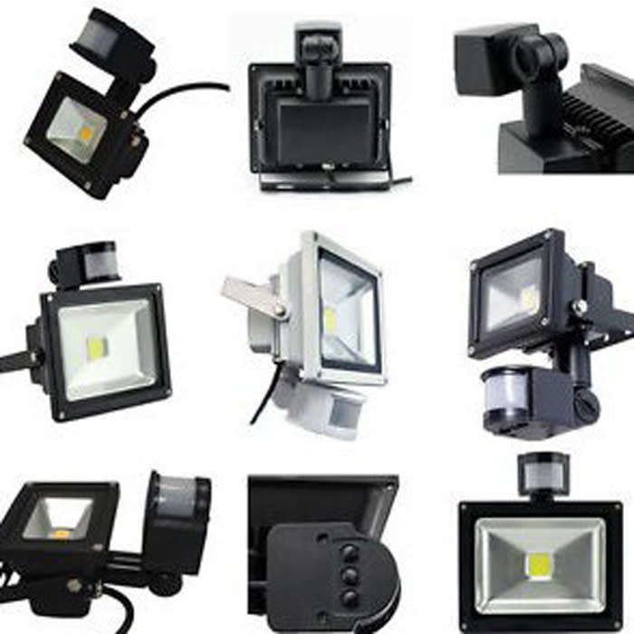 PIR Motion Sensor LED 220V Floodlights in 30W Cool White. Collections Are Allowed.
