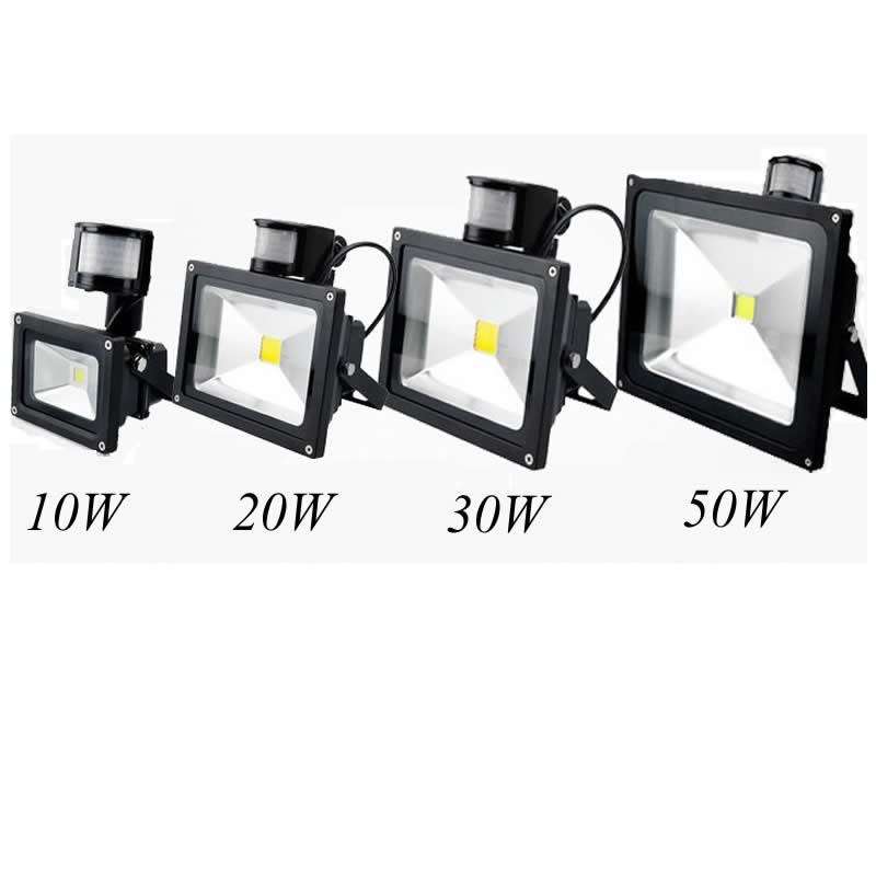 PIR Motion Sensor LED 220V Floodlights in 30W Cool White. Collections Are Allowed.