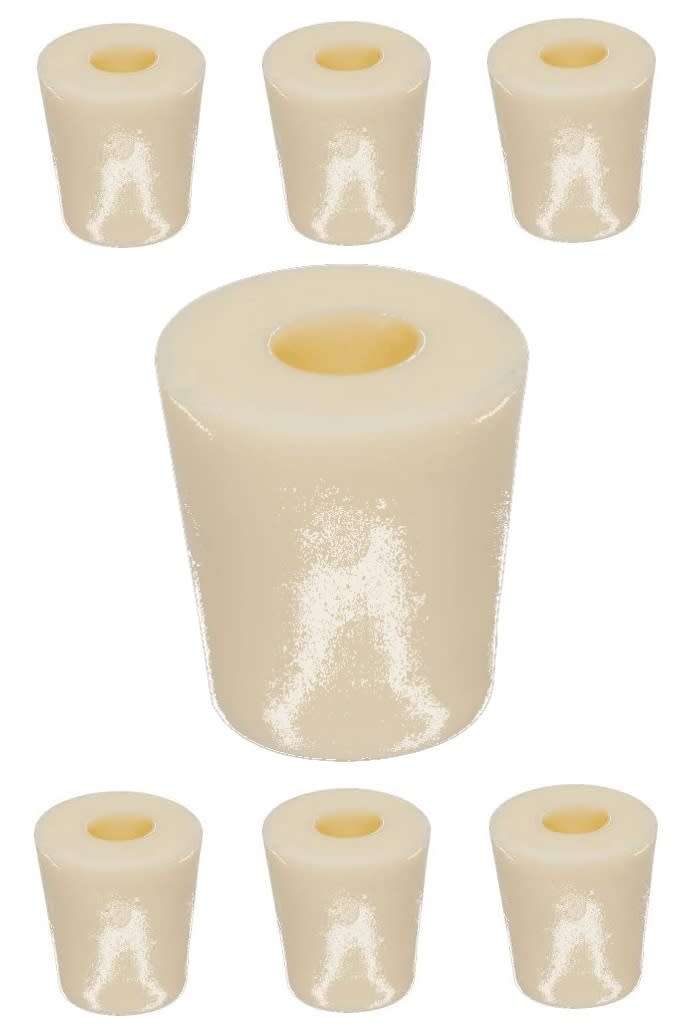 Pack of 6 Silicone Rubber Bungs Replacements For 25ml KWIK-SHOT Optic Head. Collections Allowed.