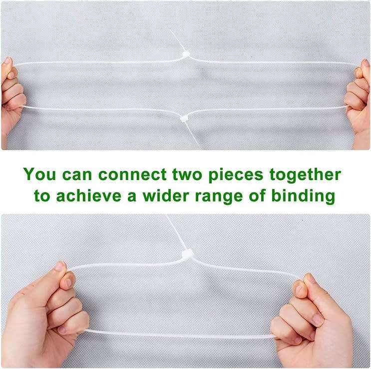 10pcs Giant 700mm Long, 8.8mm Wide Heavy Duty Nylon Cable Zip Ties White Colour. Collections Allowed