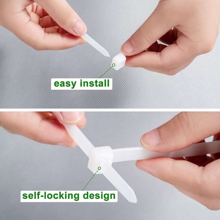 10pcs Giant 700mm Long, 8.8mm Wide Heavy Duty Nylon Cable Zip Ties White Colour. Collections Allowed