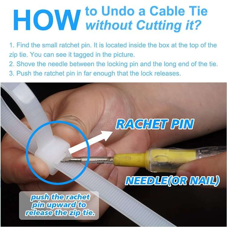 10pcs Giant 700mm Long, 8.8mm Wide Heavy Duty Nylon Cable Zip Ties White Colour. Collections Allowed