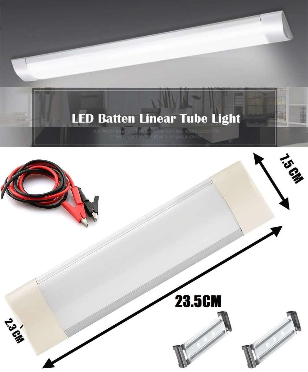 LED Batten Lights / Tube Lamps. 12 Volts. Can Be Run From A 12V Battery or PSU. Collections Allowed.