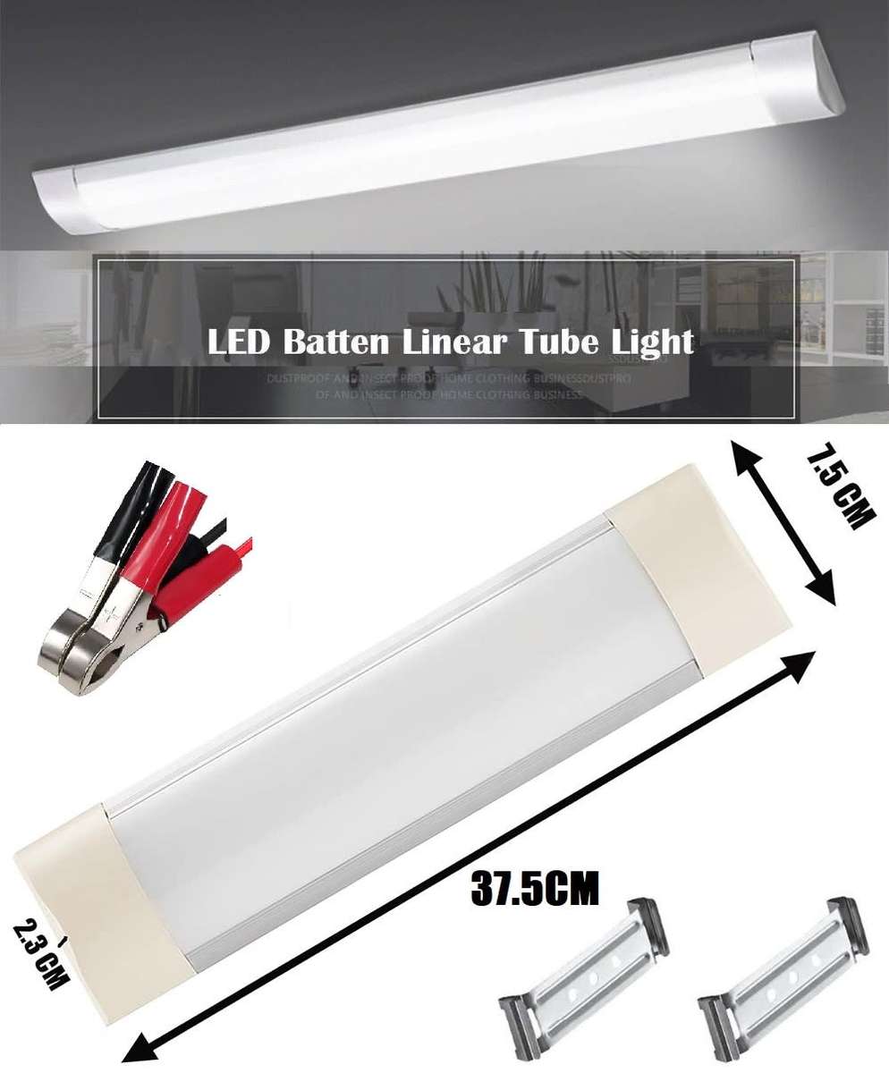 LED Batten Lights / Tube Lamps. 12 Volts. Can Be Run From A 12V Battery or PSU. Collections Allowed.