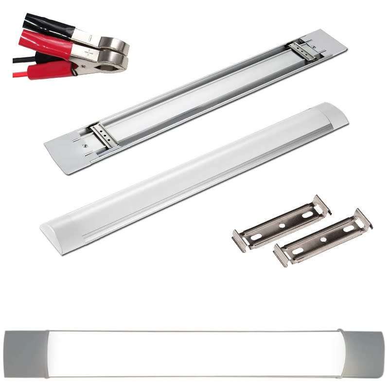 LED Batten Lights / Tube Lamps. 12 Volts. Can Be Run From A 12V Battery or PSU. Collections Allowed.