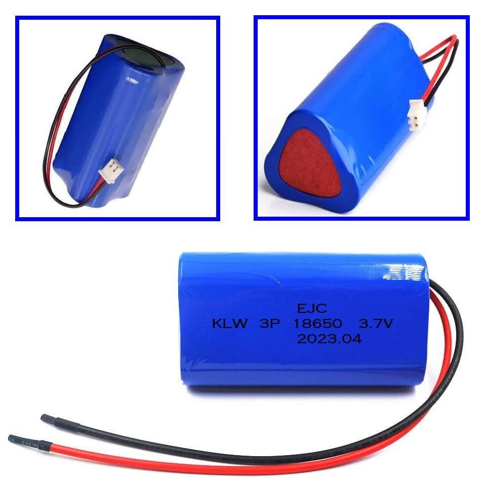Rechargeable 18650 Battery Triangle Pack 3.7V 3-Cells. Light Duty Applications. Collections Allowed.