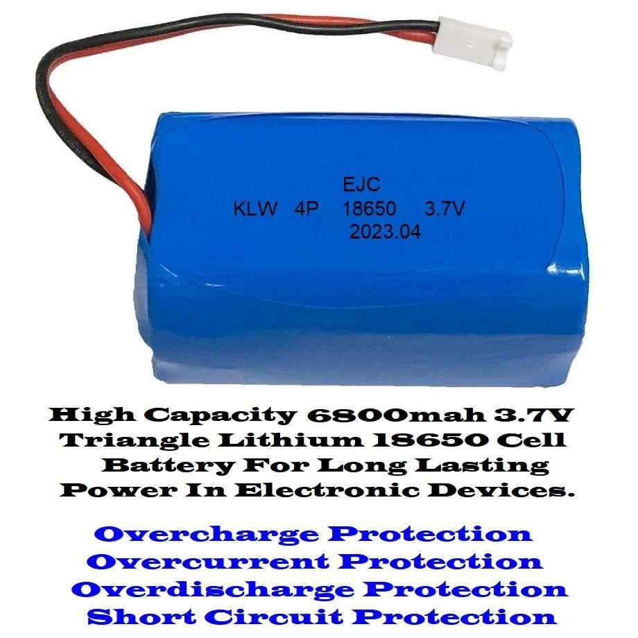 Rechargeable 18650 Battery Pack 3.7V 4-Cells [4P] Rectangular Prism Shape. Collections Are Allowed.