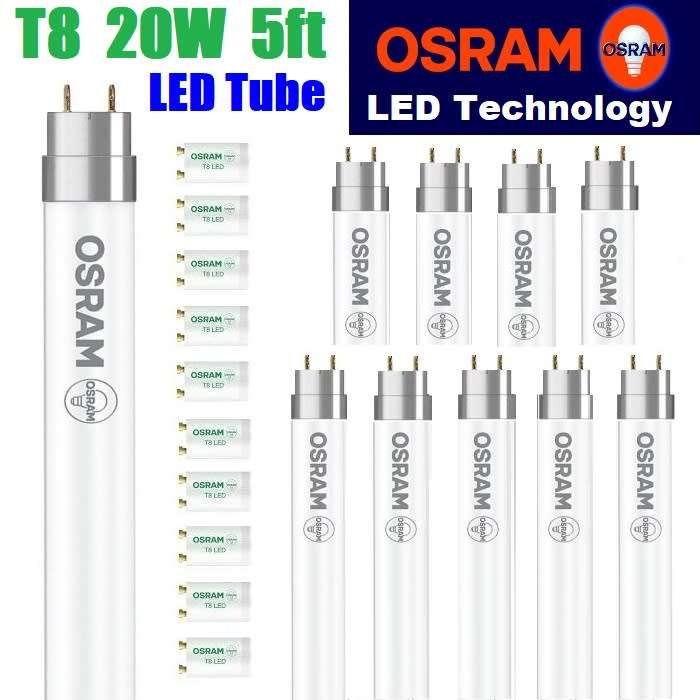 Direct Replacement for Fluorescent Tube. 25x OSRAM 5ft 1500mm LED T8 Tube Lights. Collection Allowed