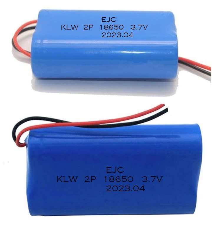 Rechargeable 18650 Battery Twin Pack 3.7V 2-Cells Pack Light Duty Applications. Collections Allowed.