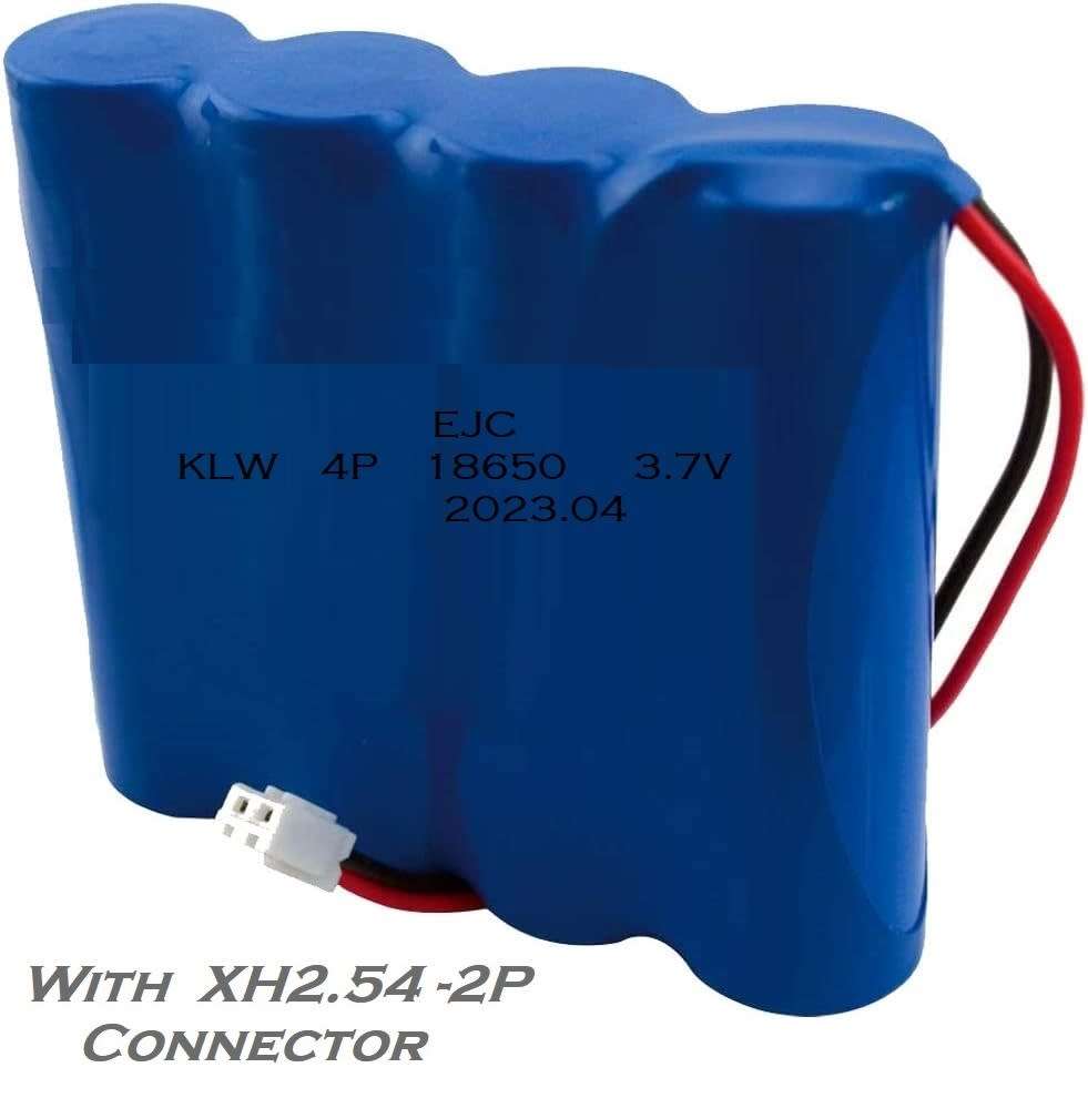 Rechargeable 18650 Battery Pack 3.7V 4-Cells (4P) With JST-XH 2.54mm 2Pin Plug. Collections Allowed.