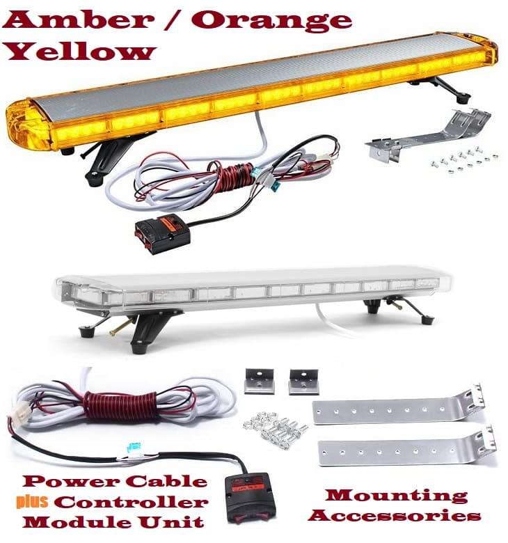 Amber Tow Truck Car Roof Top COB LED Strobe Emergency Warning Flash Light Bar. Collections Allowed.