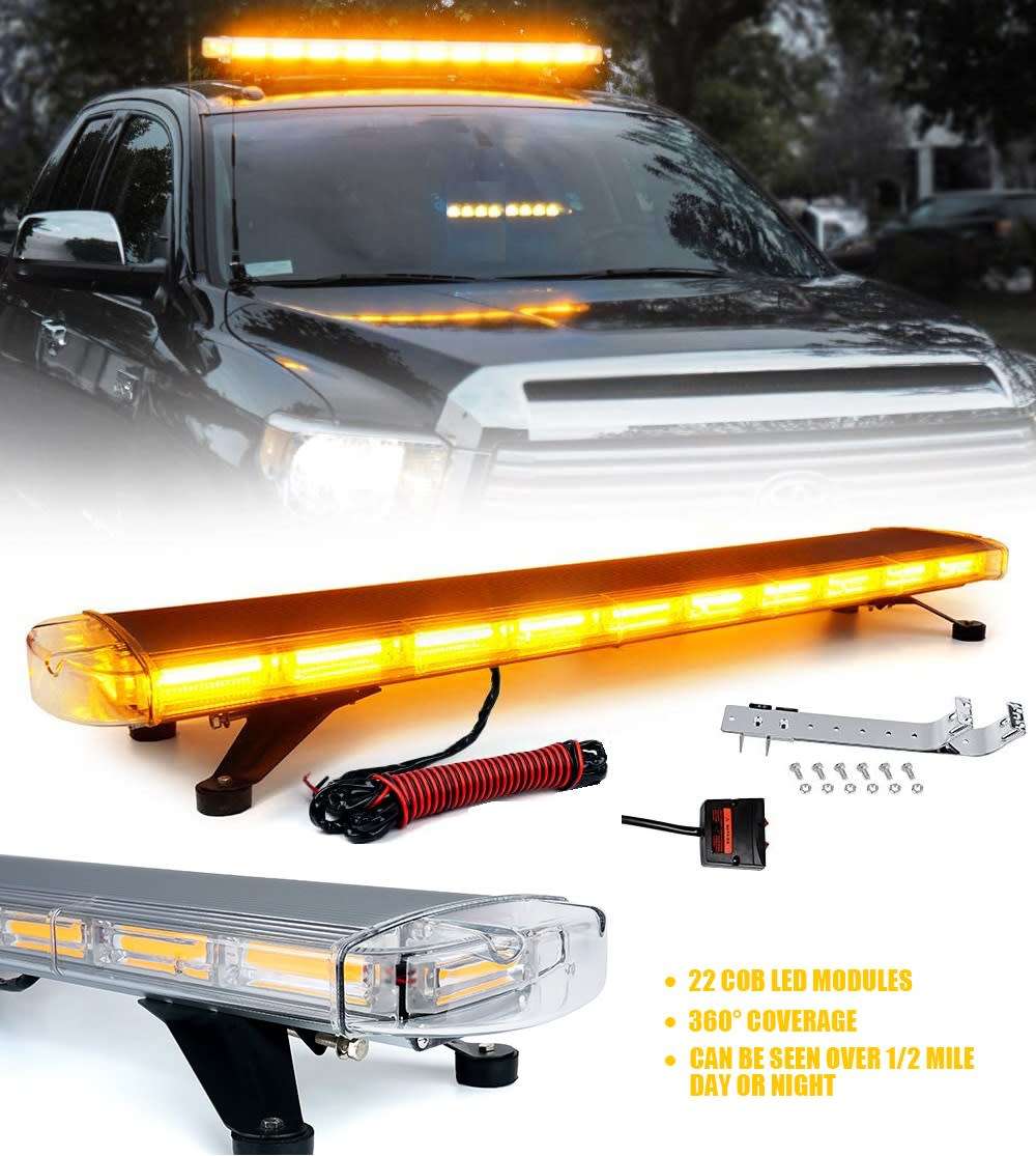 Amber Tow Truck Car Roof Top COB LED Strobe Emergency Warning Flash Light Bar. Collections Allowed.