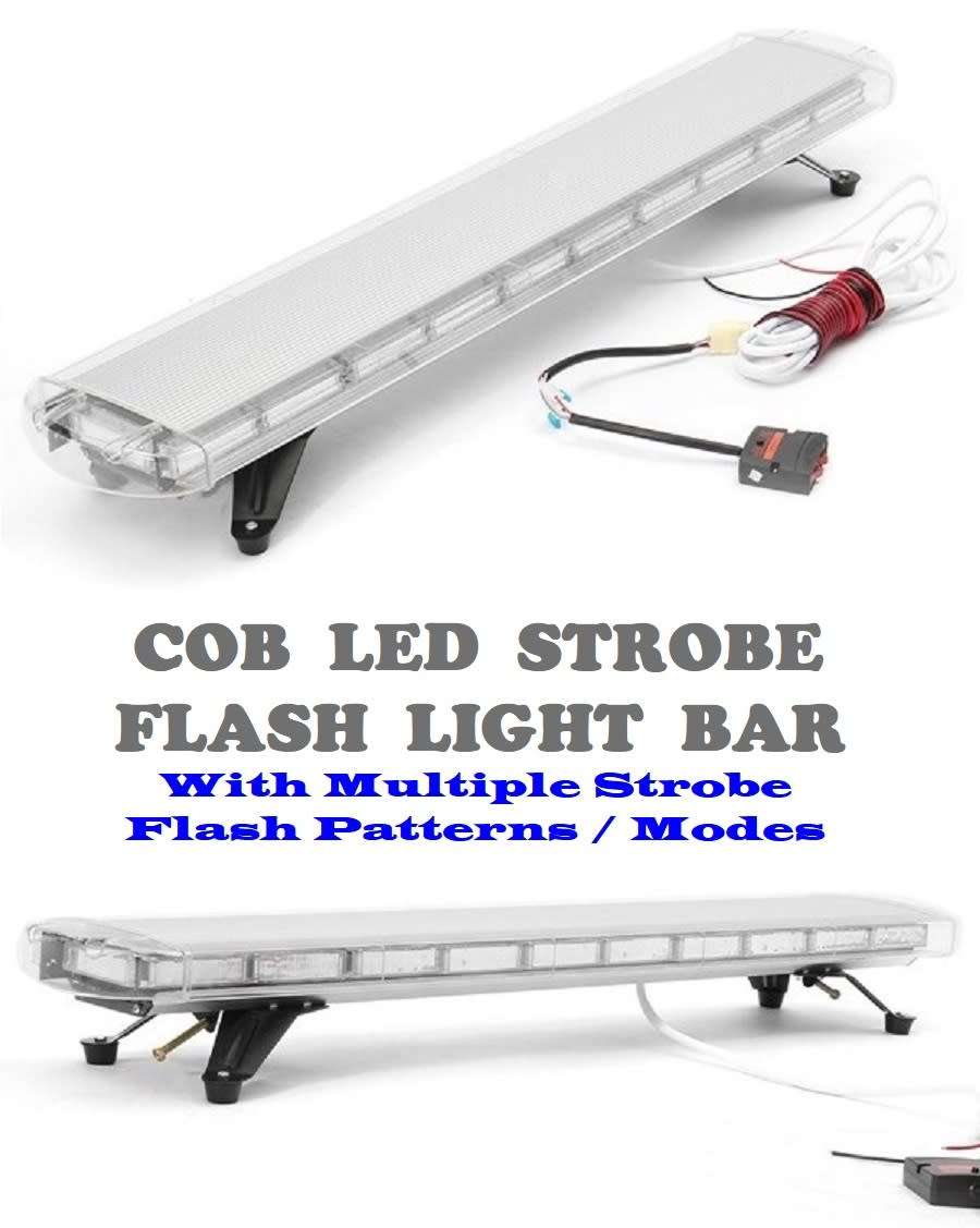 LED Security Vehicle Roof Top Emergency Hazard Warning Flash Strobe Light Bar. Collections Allowed.