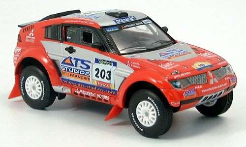 Mitsubishi Pajero Evolution, No.203, Rally Dakar 2004 1:18 (by Hotwheels Mattel)
