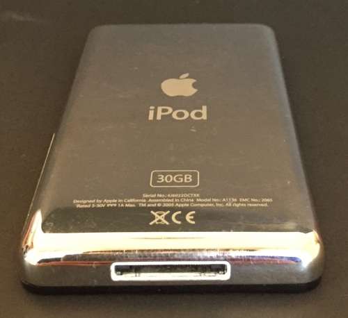 Apple iPod Classic - Black - 5th Generation - 30GB - Holds 7500+ songs - With Box and R1500 extras