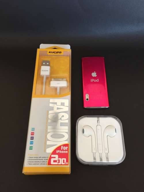 Apple iPod Nano 5th Gen - 8GB -Electric Pink - With Camera includes Brand New Accessories