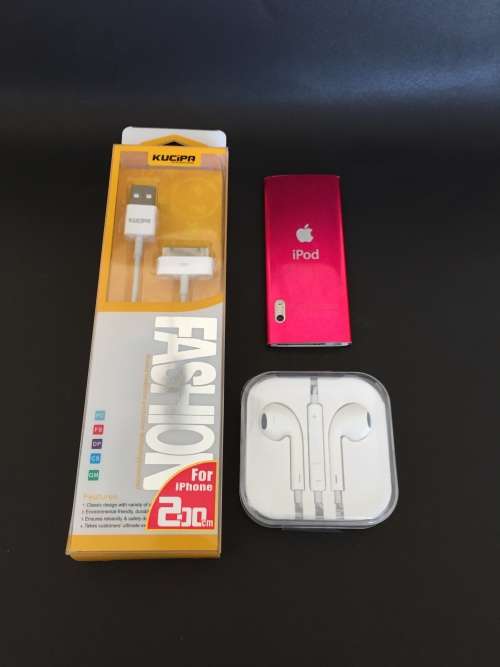 Apple iPod Nano 5th Gen - 8GB -Electric Pink - With Camera includes Brand New Accessories