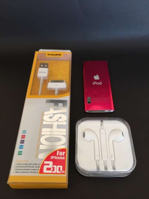 Apple iPod Nano 5th Gen - 8GB -Electric Pink - With Camera includes Brand New Accessories