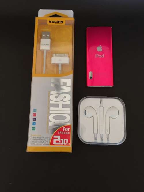 Apple iPod Nano 5th Gen - 8GB -Electric Pink - With Camera includes Brand New Accessories