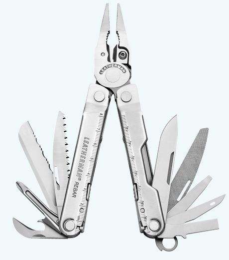 Leatherman Rebar - Silver - Authentic - Stainless Steel - Brand New Condition with Pouch