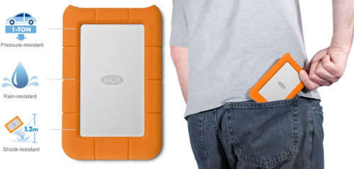 Authentic LaCie Rugged Drive 500GB 7200RPM External Hard Drive - FW800 / USB3.0 Retails for R2145