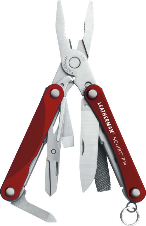 Leatherman Multi Tool Squirt P4 - Red - Authentic Leatherman - Get things done
