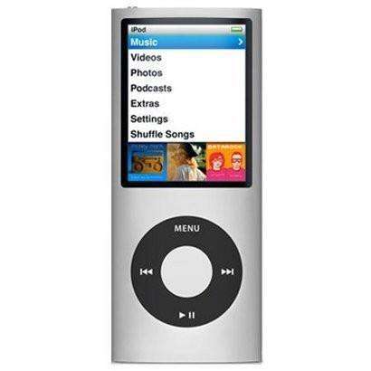 Genuine Apple iPod Nano - 4th Gen - 8GB - A1285 - Silver - APPLE - THINK DIFFERENT