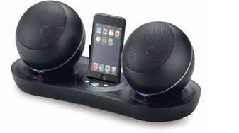 iPod Speaker Dock with Wireless Speakers -  SHOX AIRDOC - For iPod w/ Aux Input