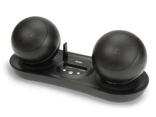 iPod Speaker Dock with Wireless Speakers -  SHOX AIRDOC - For iPod w/ Aux Input