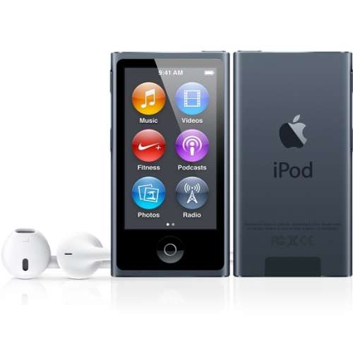 Apple iPOD NANO 7TH GENERATION -16GB- Black - Authentic Apple - Perfect For Fitness with Bluetooth
