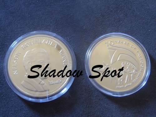 Nelson Mandela 10 Years of Freedom Gold Clad Bullion Coin