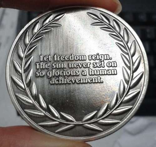 Nelson Mandela ~ Let Freedom Regin ~ Nickel Clad Bullion Coin