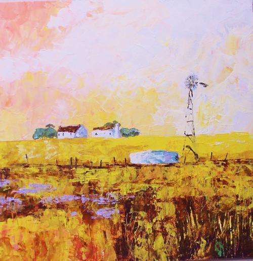 farmlands acrylic original