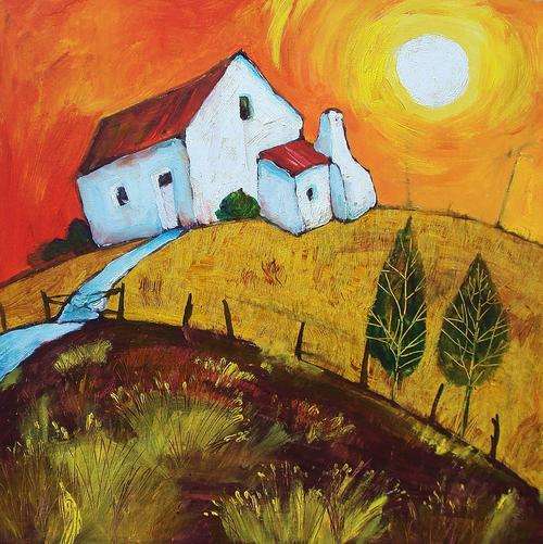 Sunlit Farmhouse
