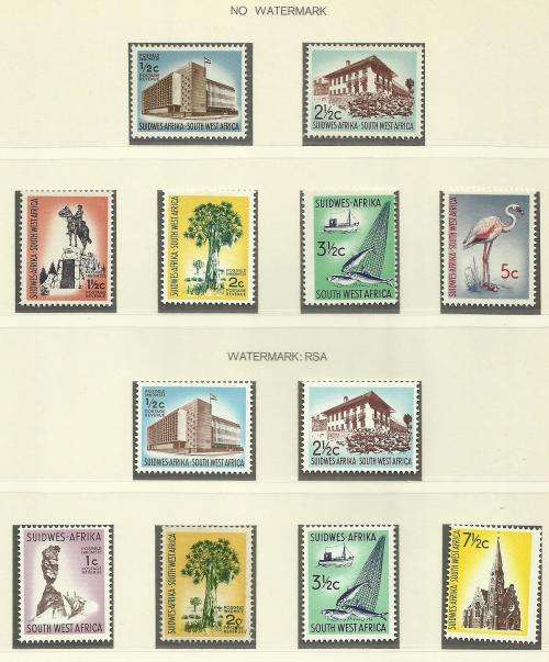 1962/1967 SWA STAMPS UHM!