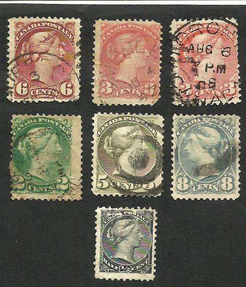 CANADA STAMPS UNCHECKED.