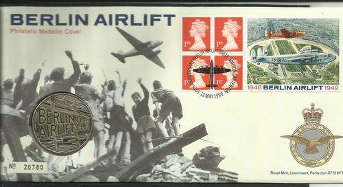 BERLIN AIRLIFT 1948-1949 FDC WITH COIN!