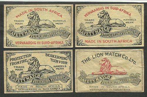 VERY EARLY LION MATCHBOX LABELS!!