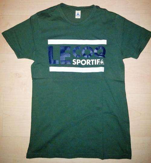 Le Coq Sportif T-shirt (GREEN)(Size:MEDIUM)