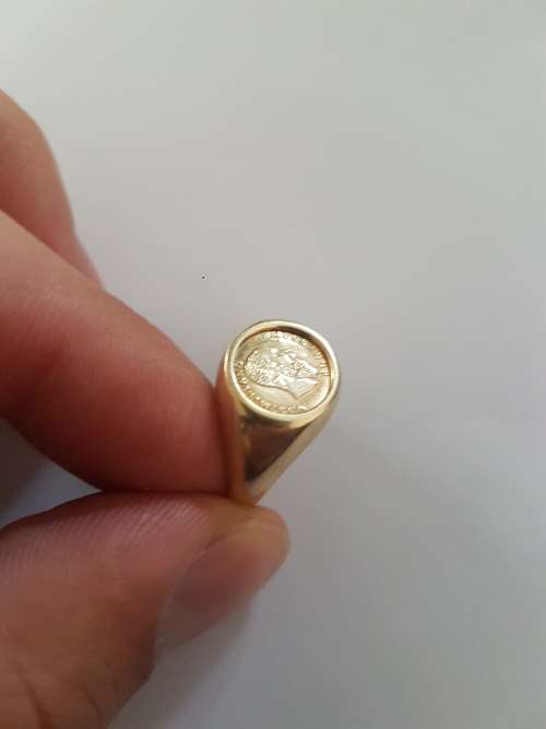 9ct Peso Coin Ring