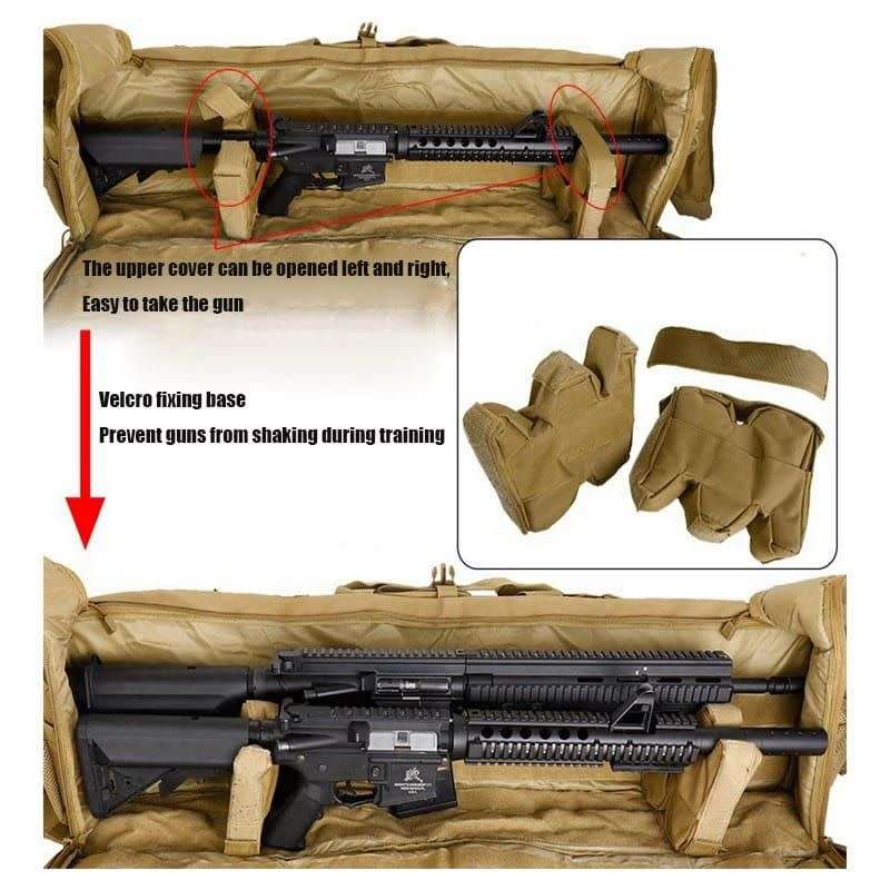 Tactical Double Gun Bag Multi Camo