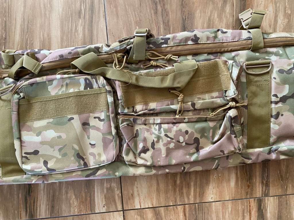 Tactical Double Gun Bag Multi Camo