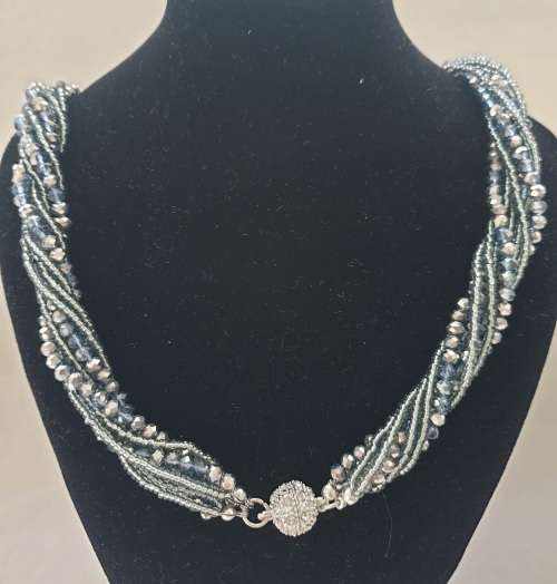 **NEW** 3 days only - Shades of grey crystal necklace