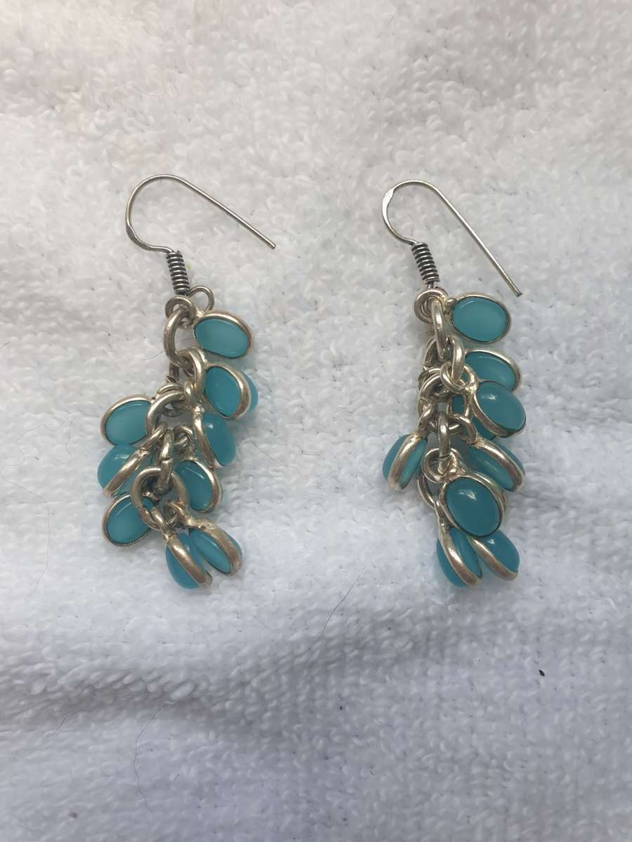 Natural gemstone earrings