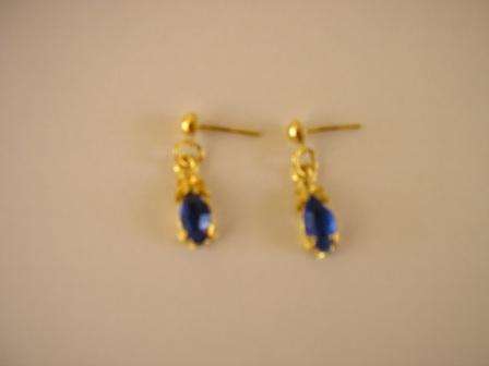 Pretty royal blue GP earrings