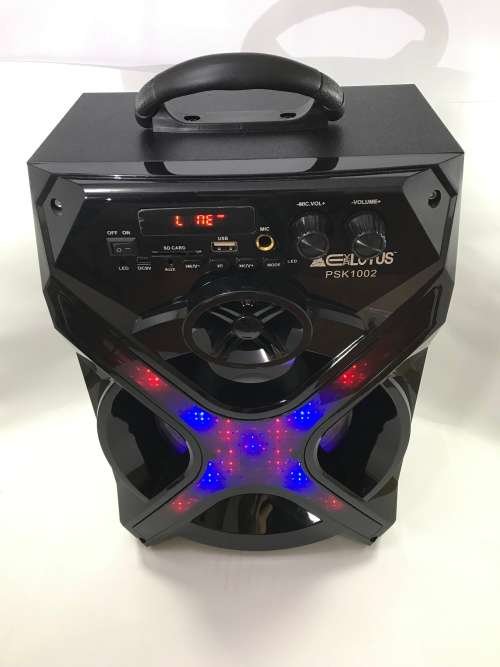 Everlotus Bluetooth/USB/AUX/Mic Input/Flashing LED SPEAKER (DEMO UNIT)
